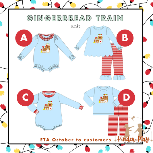 Kinder Play PO 4 Christmas: Gingebread Train (ETA late October to customers)
