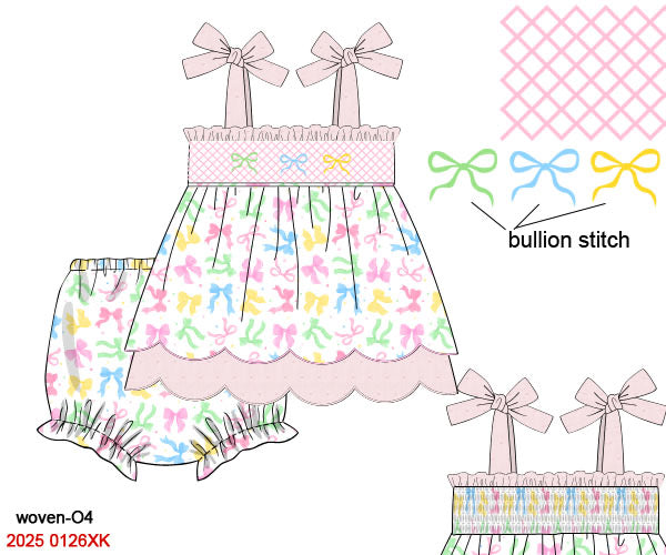 PRE-ORDER 44 Last of Summer: Tied with Love Bloomers Set (ETA: Late May to customer)