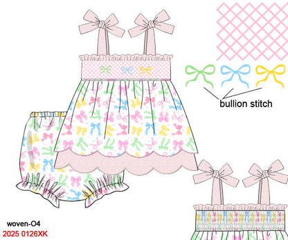 PRE-ORDER 44 Last of Summer: Tied with Love Bloomers Set (ETA: Late May to customer)