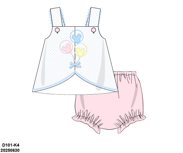 PRE-ORDER 40 Pretty Magical: Main Street Balloons Bloomers Set (ETA: January to KS then to customers)