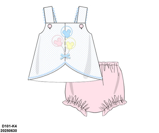 PRE-ORDER 40 Pretty Magical: Main Street Balloons Bloomers Set (ETA: January to KS then to customers)