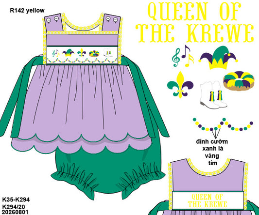 Pre-Order 53.5: Queen of the Krewe Bloomers Set - as is (ETA December to KS then to customers)