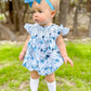 RTS: Blue Rose & Slate Bubble w/ Faux Pearl (3-5 business days)