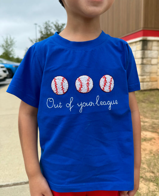 'Hey Batter Batter' Shirt ONLY (Out of your league - as pictured)