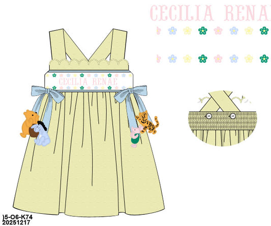 PRE-ORDER 44 Last of Summer: Pooh & Friends Dress (ETA: Late May to customer)