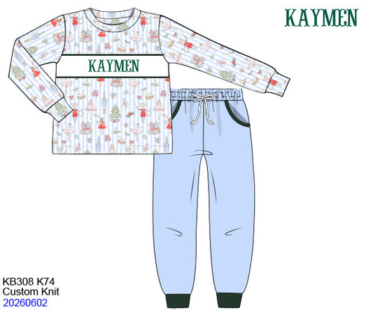 PO 51 LAST OF CHRISTMAS: Joyful Tidings Joggers Set (ETA late October to customers)