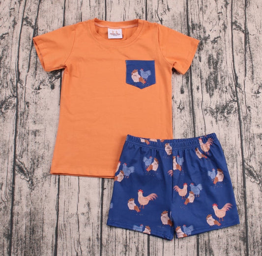 Kinder Play: Chicken Coop Shorts Set