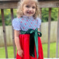 RTS KS Christmas: Tis The Season Velvet Bow Dress