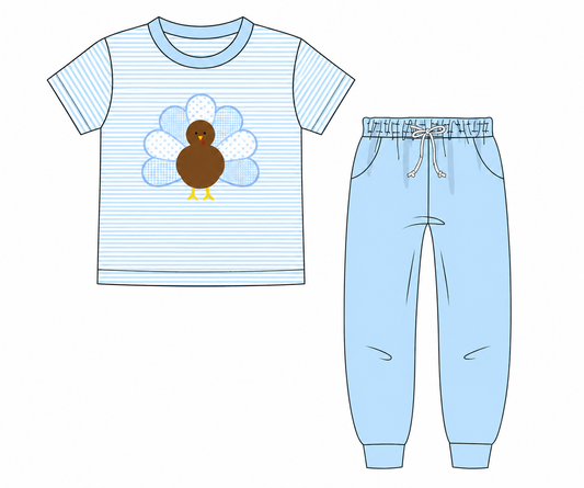 PO 50 THANKSGIVING: Gobble Gobble Joggers Set (ETA late September to customers)