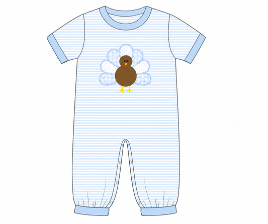PO 50 THANKSGIVING: Gobble Gobble Romper (ETA late September to customers)