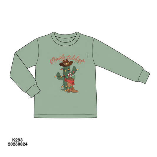 PO 50 CHRISTMAS PART ONE: Howdy Holidays Shirt Only (ETA late September to customers)