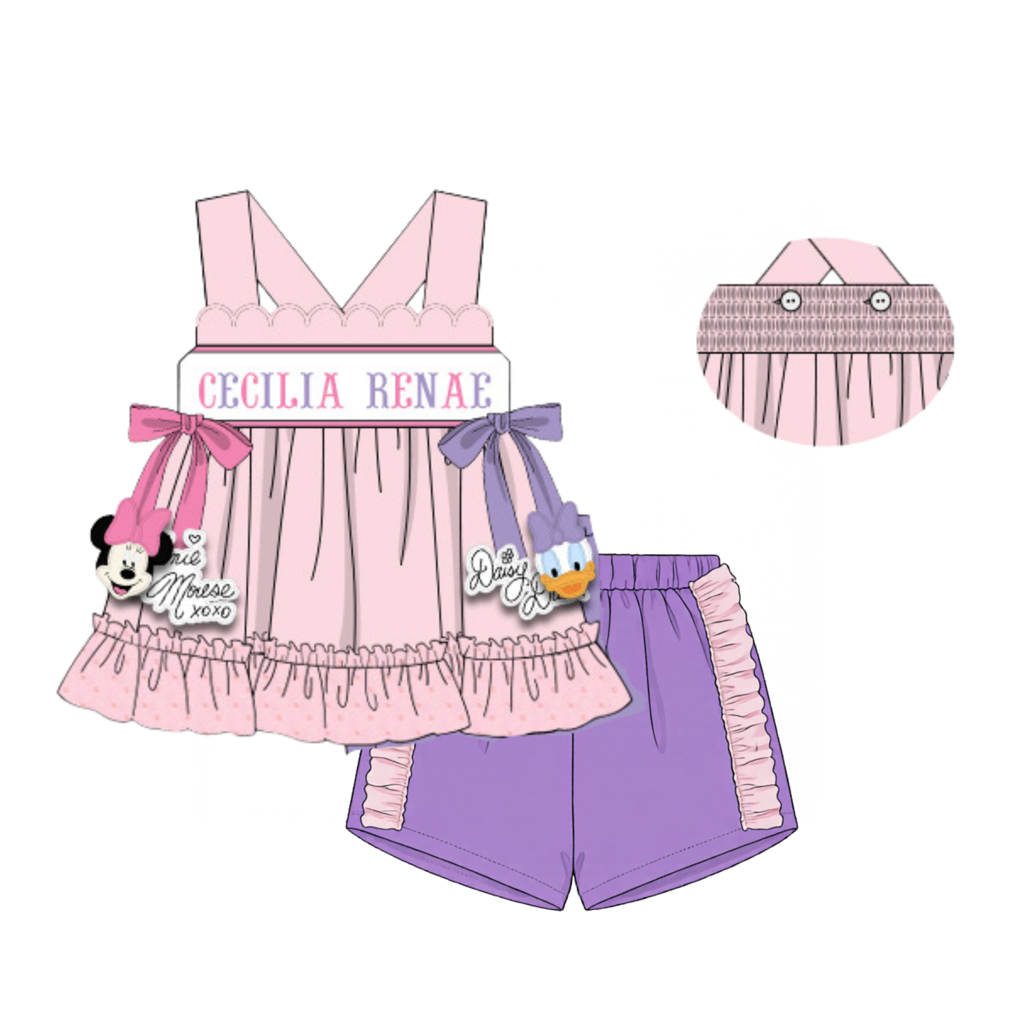 PO 47.5: Bow Gals Ruffled Shorts Set (ETA late June to customers)
