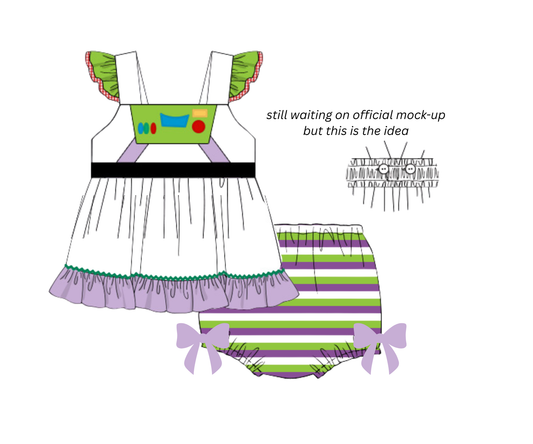 PO 45 BACK TO SCHOOL: Space Hero Bloomers Set (ETA: June to customers)