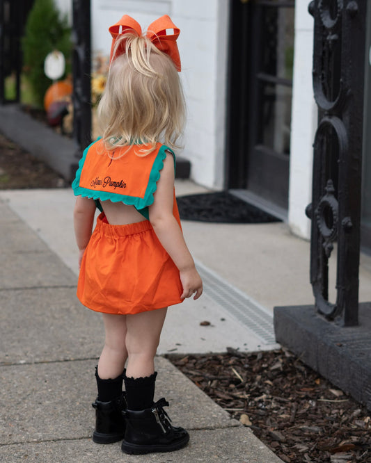 RTS FALL ONE: Pumpkin Face Bloomers Set (ships out in 3-5 business days)