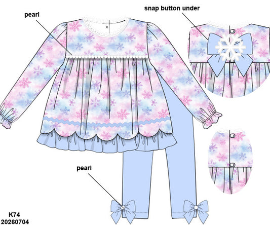 Pre-Order 53.5: Frosted Wonderland Leggings Set (ETA December to KS then to customers)