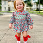 RTS KS Christmas: Tis The Season Bullion Stitch Bow Bloomer Set