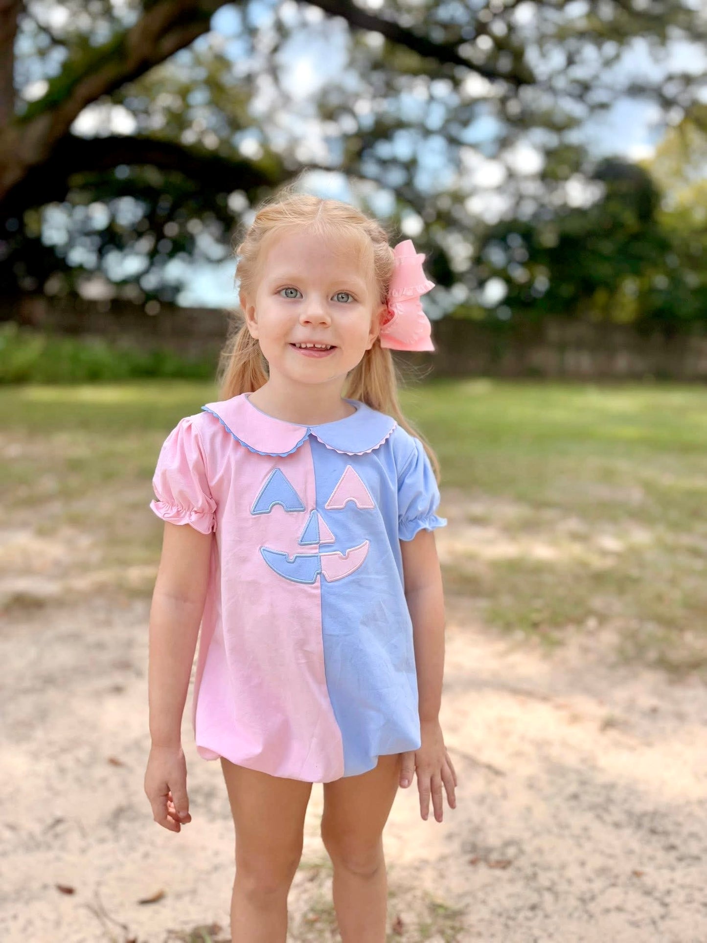 RTS PRE-ORDER 34 FALL PART ONE: Pumpkin Face Pink and Blue Bubble