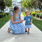 RTS: Blue Rose & Slate Mom Dress (3-5 business days)