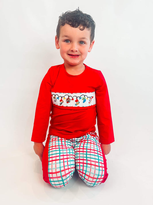 PO 12: Andy’s Christmas Stockings Jogger Set (Ready To Ship)