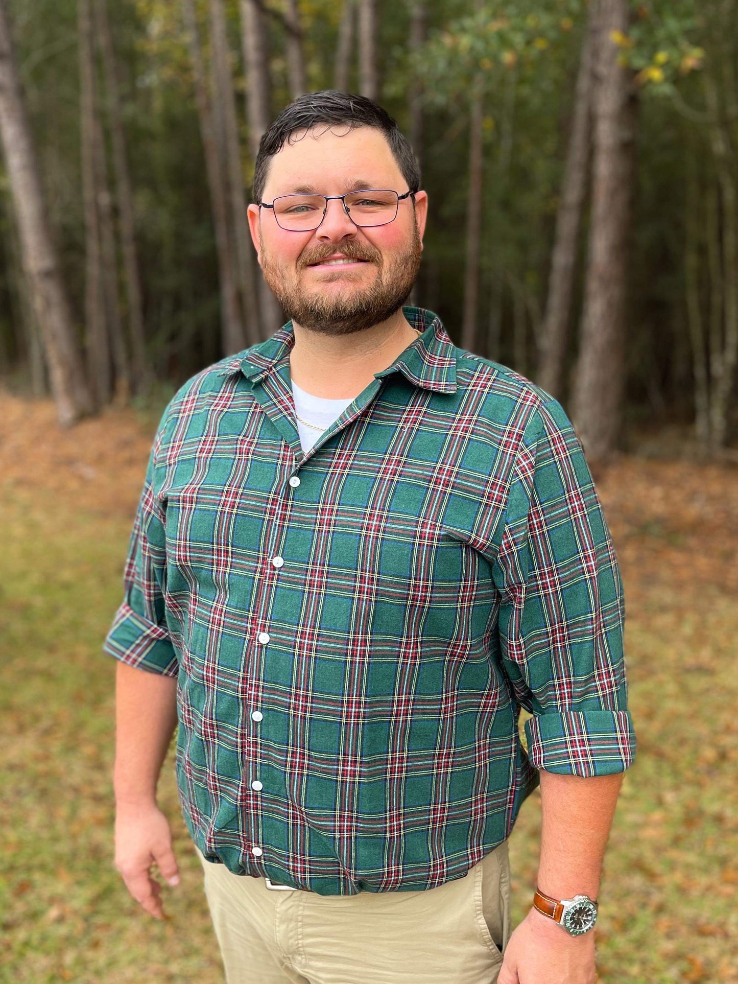 RTS KS Christmas: Bryant Tartan Dad Shirt