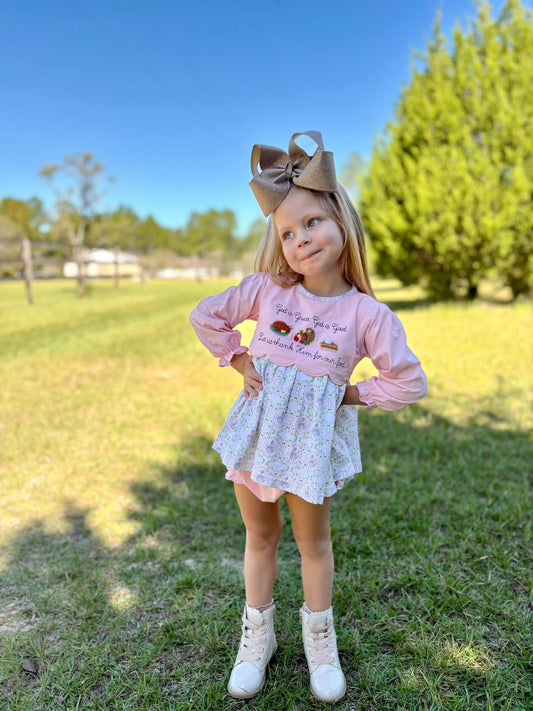 PRE-ORDER 35 LAST OF FALL: God Is Great, God Is Good Pink Bloomers Set (ETA: SEPTEMBER to customers)