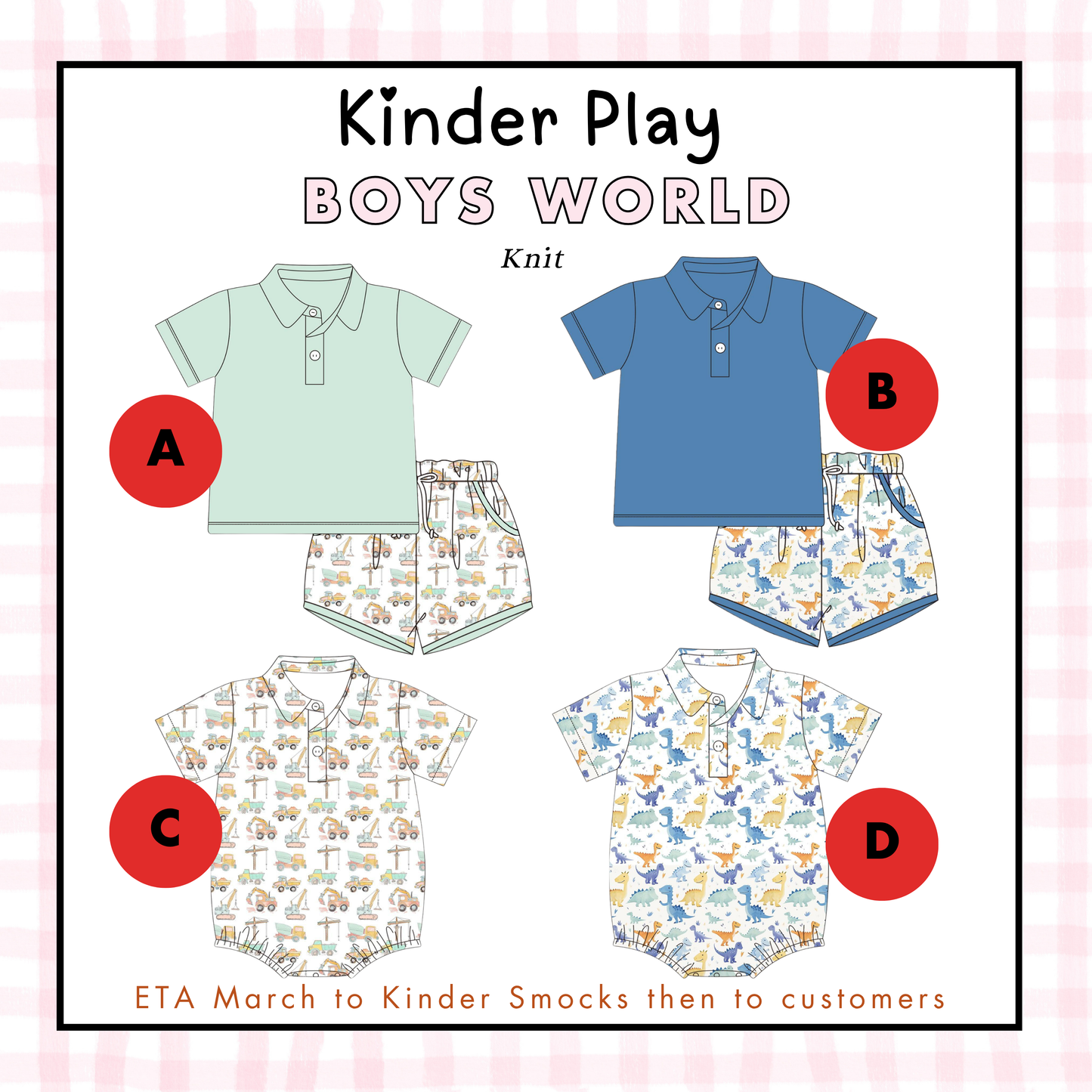 Kinder Play PO 1: Boys World (ETA: March to KS then to customers)
