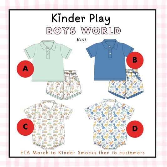 Kinder Play PO 1: Boys World (ETA: March to KS then to customers)