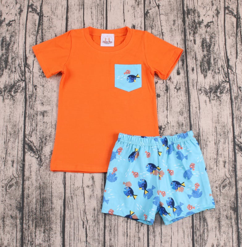 Kinder Play: Keep Swimming Shorts Set