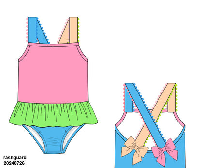 KS Colorblock One-Piece Rashguard
