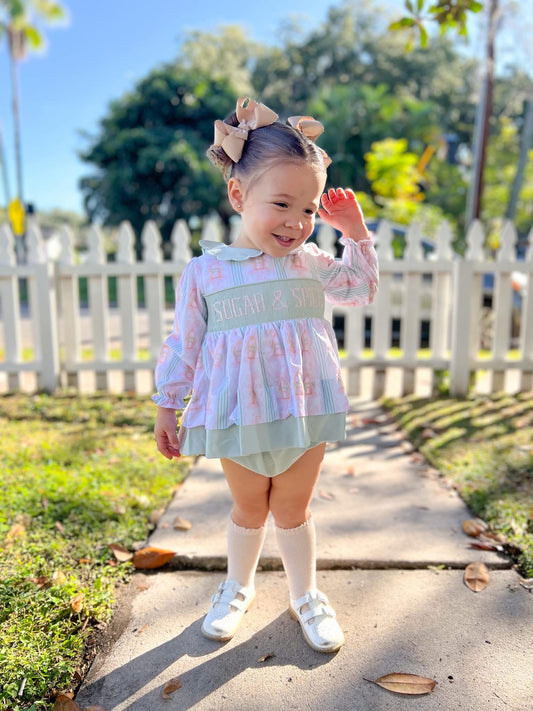 PRE-ORDER 36 CHRISTMAS PART ONE: Poppy's Gingerbread Bloomers Set (ETA: October to customers)