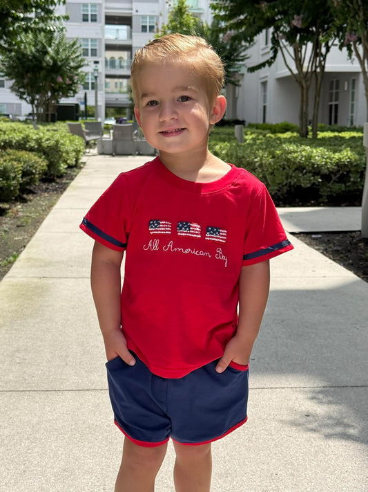 PO 29 EXTRAS RTS: All American Boy Shortie Set (ships in 3-5 business days)