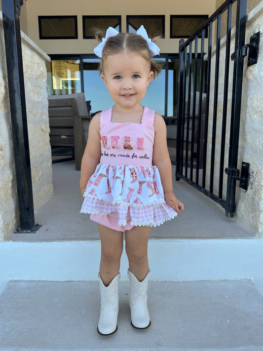 PO 30 RTS: Boots & Rodeo Bloomer Set (ships in 3-5 business days)