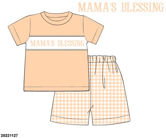 Just Peachy Gingham Set