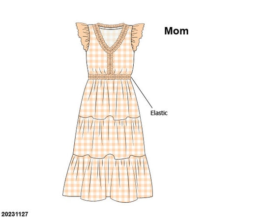 Mother's Day Extras: Just Peachy / Peach Blossom Mom Dress (KNIT)