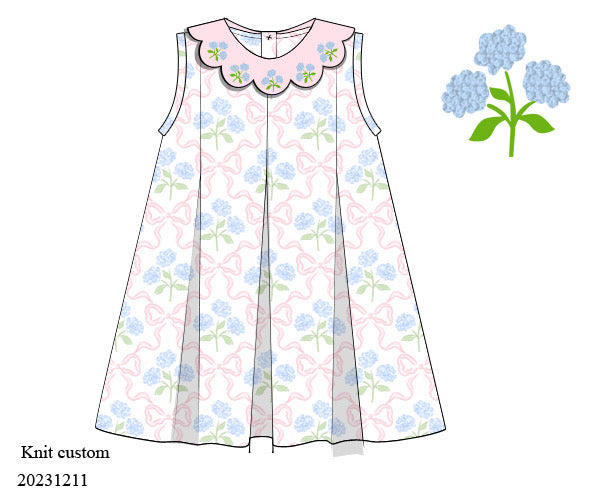 RTS: Sweet Hydrangeas dress (ships in 3-5 business days)