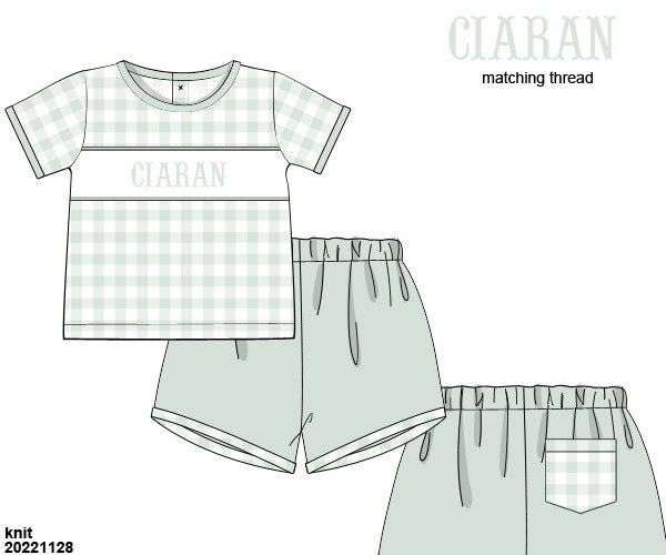 Cecilia Rae Gingham Shortie Set