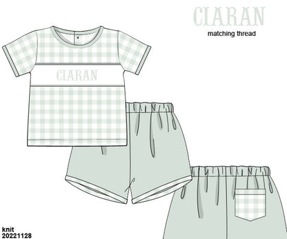 Cecilia Rae Gingham Shortie Set