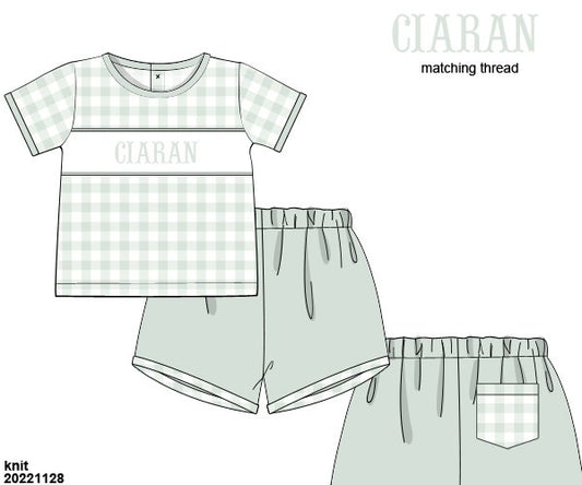 Cecilia Rae Gingham Shortie Set