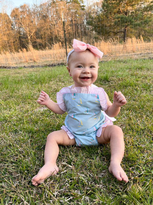 Sail Away Girl Sunsuit