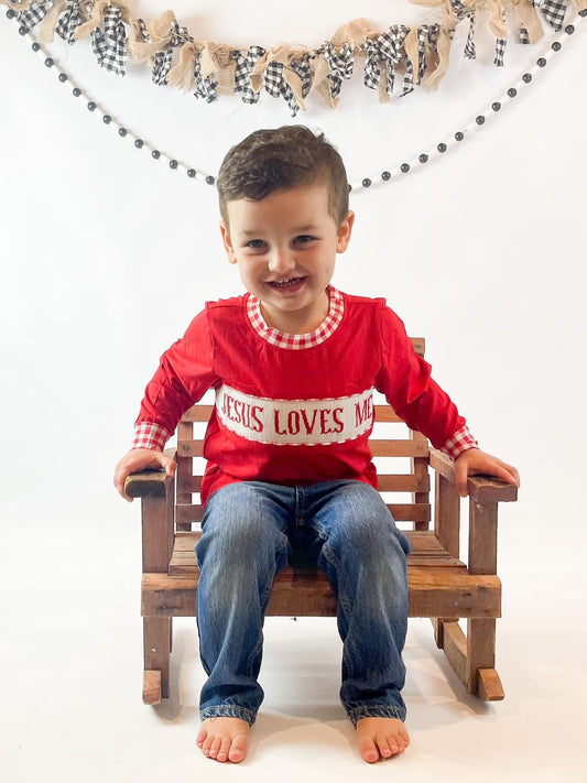 Jesus Loves Me Long Sleeves Shirt Only