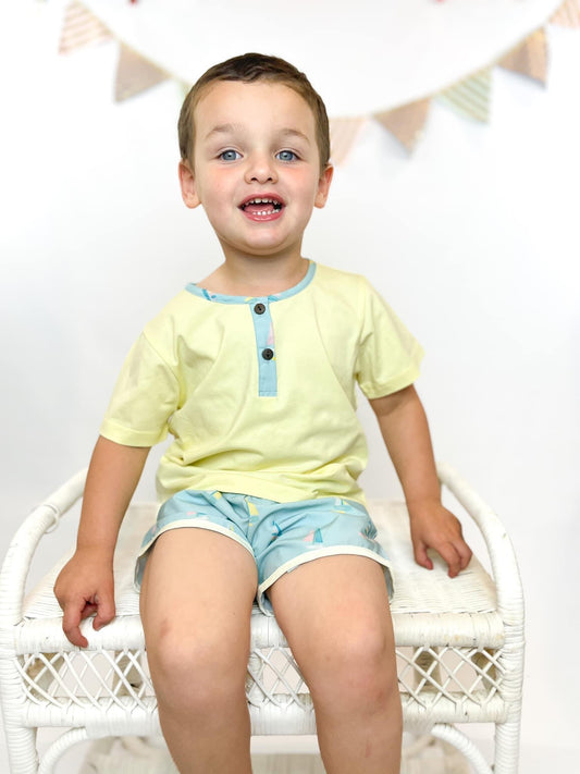 Sail Away Boy Shorts Set