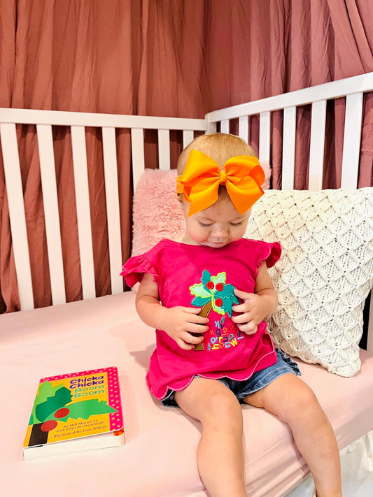 Back to School: Alphabet Coconut Tree pink shirt only
