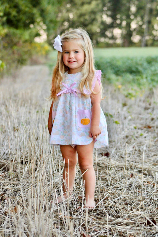 PRE-ORDER 32 TRANSITION TO FALL: Dainty Pumpkins Skirted Bubble (ETA: AUGUST to customers)