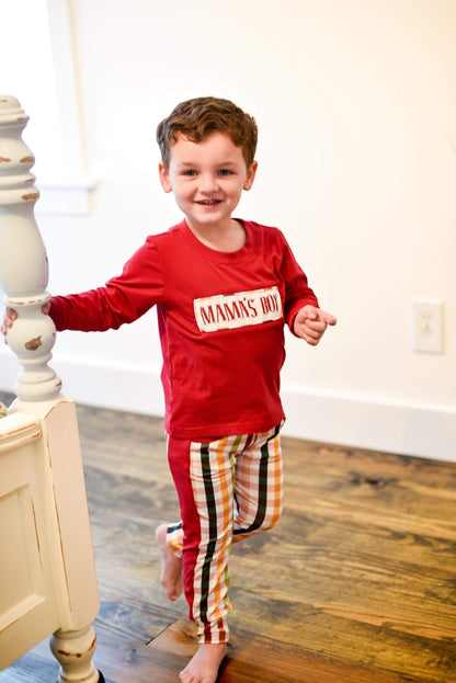 KS Fall Extras: "MAMA'S BOY" Harvest Wishes Jogger Set (RTS: 3-5 business days)