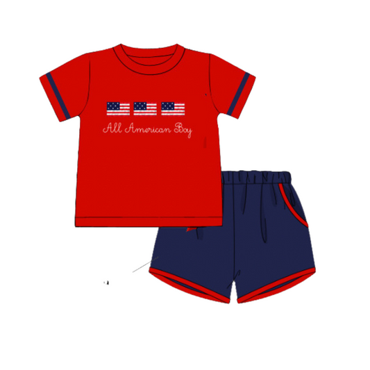 PO 29 EXTRAS RTS: All American Boy Shortie Set (ships in 3-5 business days)