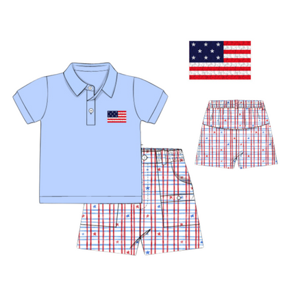 PO 29 EXTRAS RTS: American Heartthrob Shorts Set (ships in 3-5 business days)