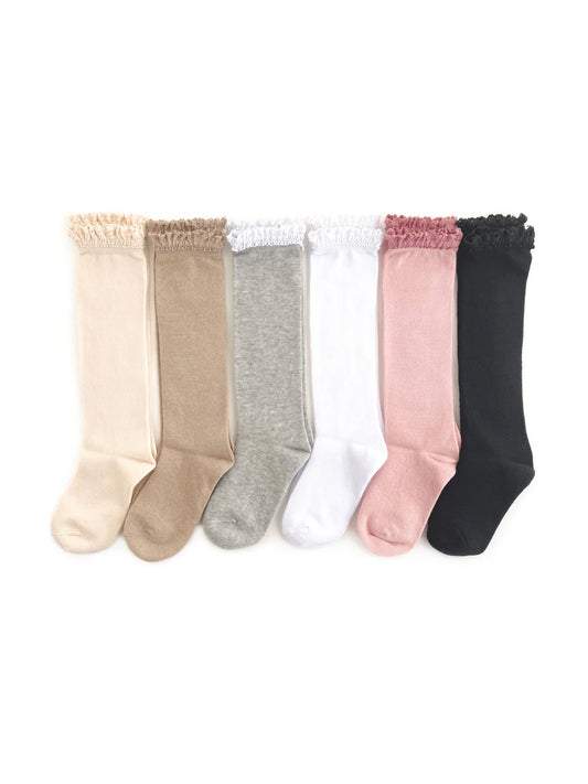 Little Stocking Co. Basics + Neutrals Lace Top Bundle
