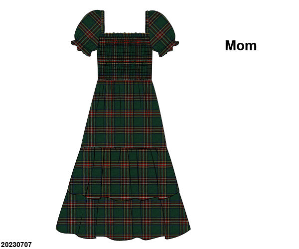RTS KS Christmas: Bryant Tartan Mom Dress