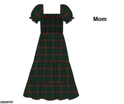 RTS KS Christmas: Bryant Tartan Mom Dress