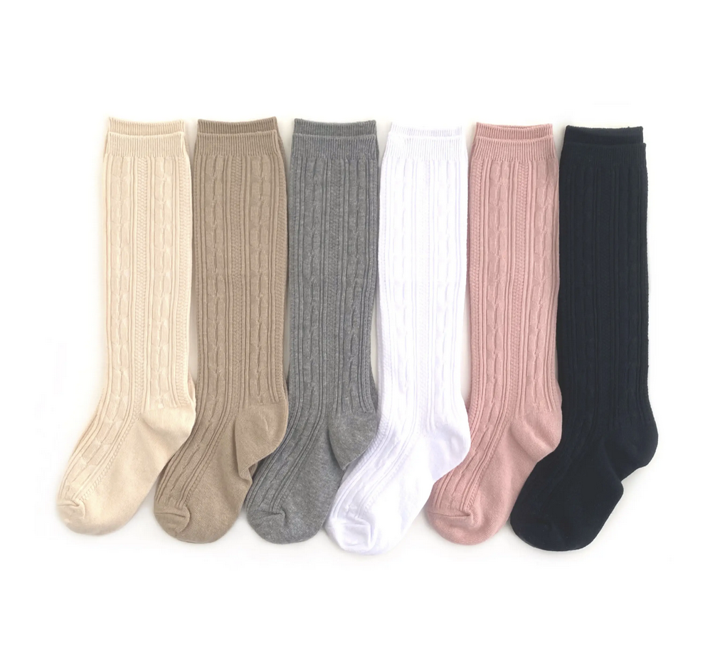 Little Stocking Co. Basics + Neutrals Cable Knit Bundle